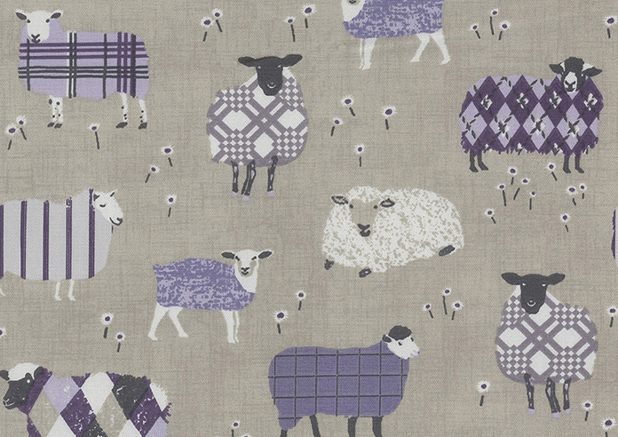 Baa Baa, Lavender - Roman Blind - Image 6